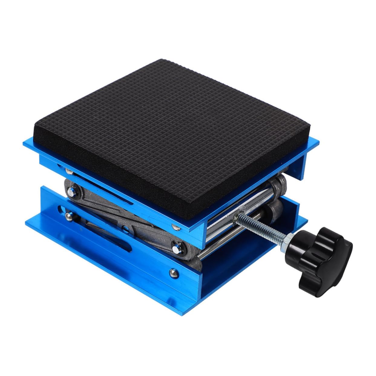 Homoyoyo Plataforma Elevadora 15x15cm de Laboratorio de Aleación de Aluminio con Diseño Antideslizante y Altura Ajustable para Experimentos y Equipos Científicos