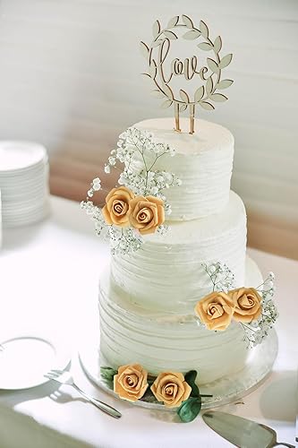 Miniatura 6 de INSUNSIX Rosas de espuma, 200 cabezas de rosas de 1.97 pulgadas, rosas artificiales para manualidades, centros de mesa de boda, arreglos de