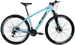 Bicicleta aro 29 KSW Câmbios Shimano 24V Freio Hidraulico (AZUL, 17)