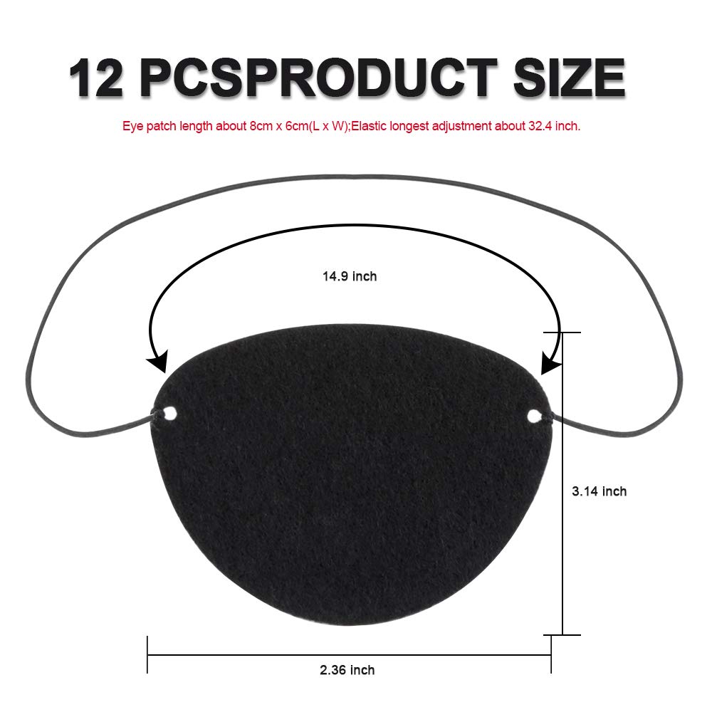 Amazon.com: YGDZ Eye Patch, 12pcs Soft Felt Eye Patches for Adults