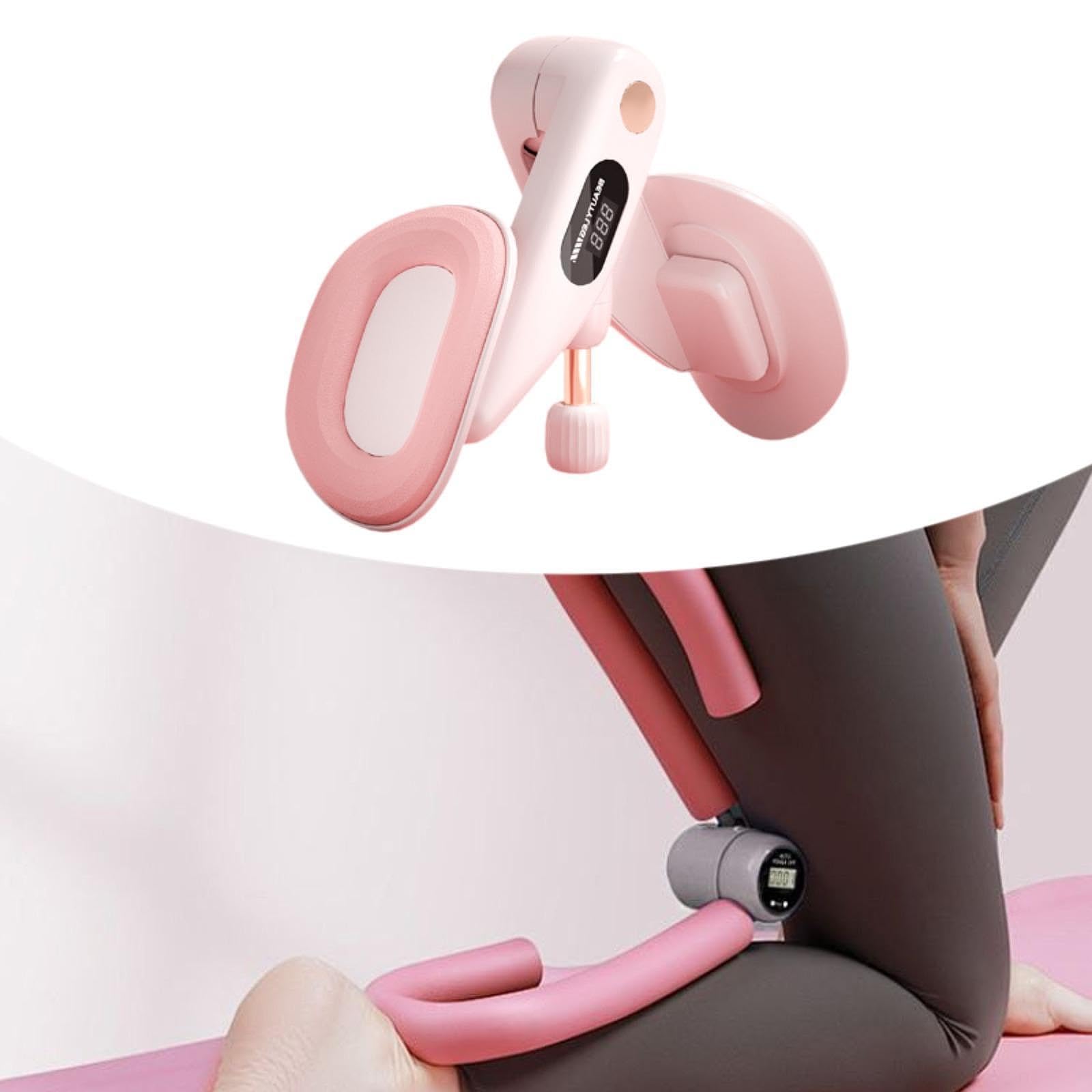 Dispositivo per L'allenamento del Pavimento Pelvico E delle Cosce, Allenatore delle Cosce, Attrezzo Fitness per Donne, Allenatore Muscolare Portat, Rosa
