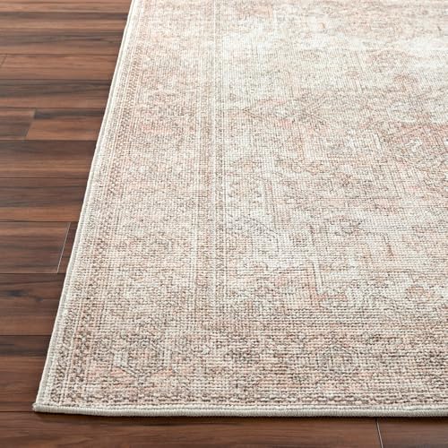 Livabliss x Becki Owens Margot Medallion Area Rug , 6'7" x 9', Dusty Coral3