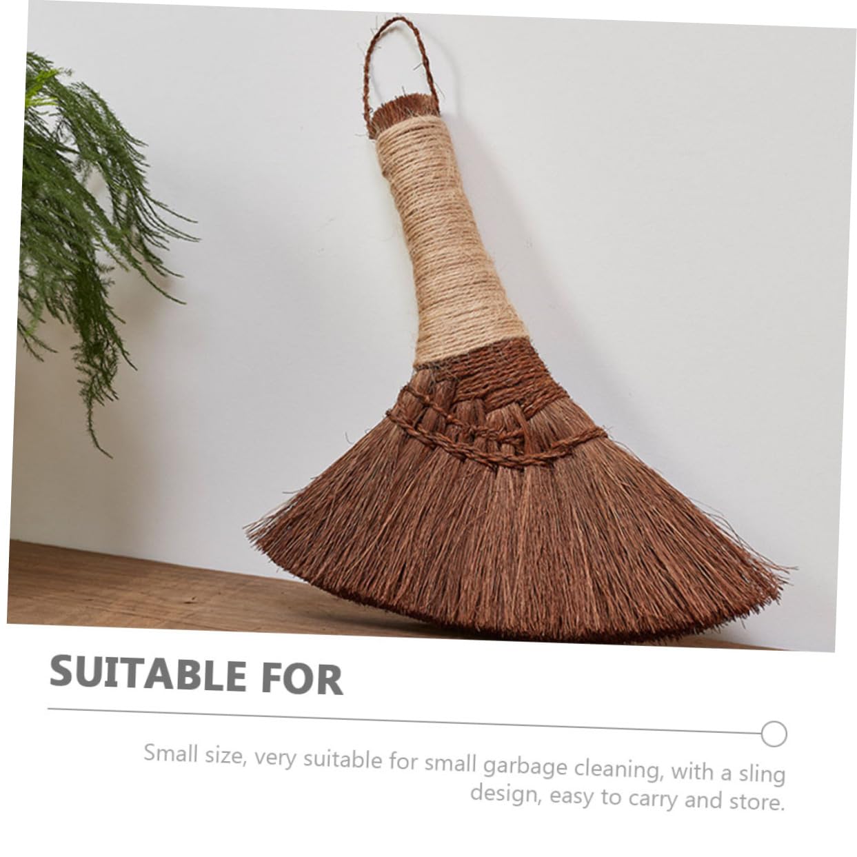 Beavorty Small Broom Household Duster Brooms Hand Broom Home Cleaning Tools Desktop Broom Hand Held Broom Palm Desk Broom Hand-Made Broom Desk Dust Broom Small Cleaning Broom Manual Broom