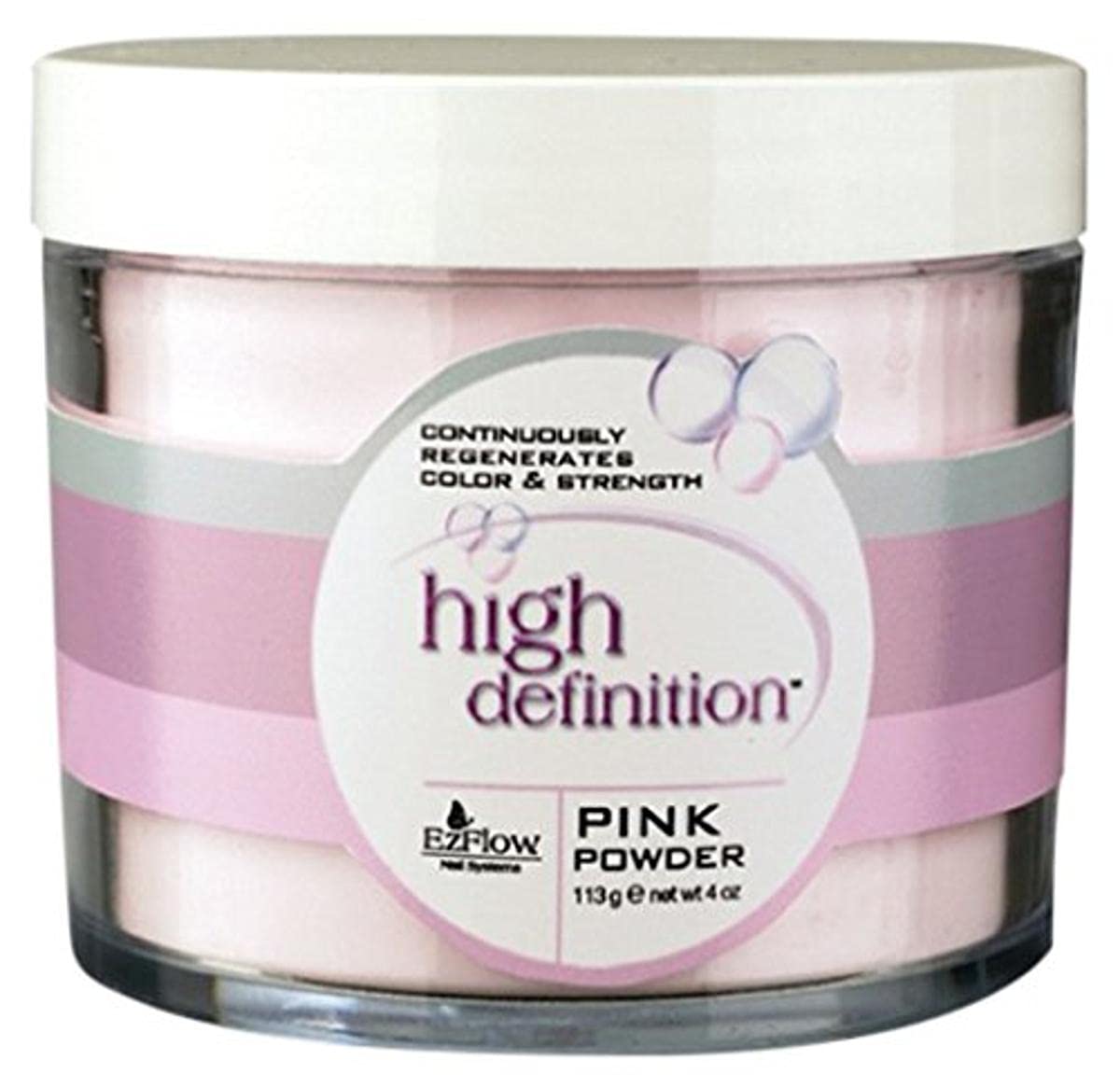 EZ Flow High Definition Pink Powder False Nails, 4 Ounce