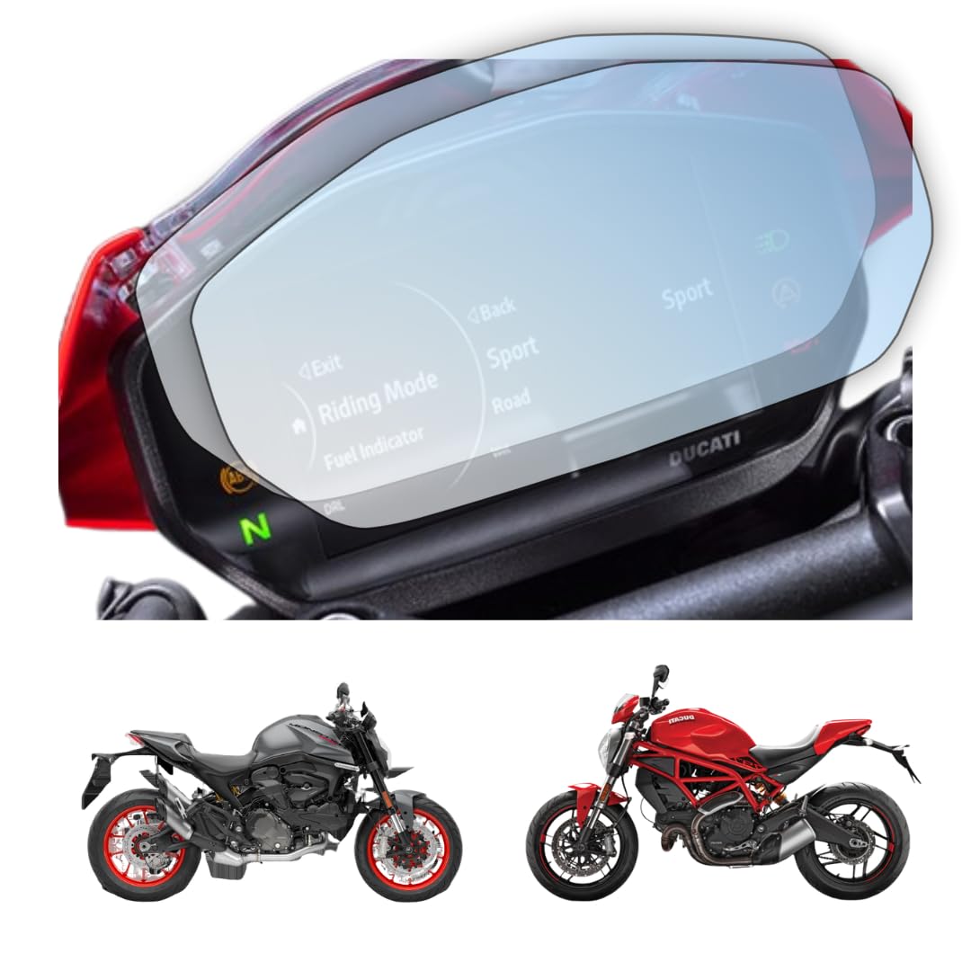 Motorcycle Speedometer Console Protectors compatible for Ducati Monster 2019 & above [7H (Pack of 2)]-image-45