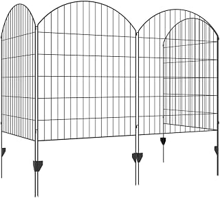 Sturdy Powder-Coated Steel Garden Fence Panel for Outdoor Boundary Definition, Privacy Screening, and Landscape Edging