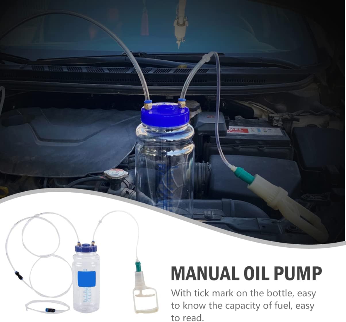 Hand Tools 1 Set Professional Fluid Change Suction Transmission and Automotive Motor Marine Manual for Pump Transfer Changer Supplies Extractor Vacuum Kit Car Mechanic Tools