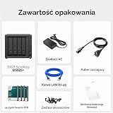 Synology DS925+ 4-Bay NAS Server Kit (32 GB RAM, 32 TB HDD) — 4 x 8TB Synology NAS wysokowydajne urządzenie pamięci masowej