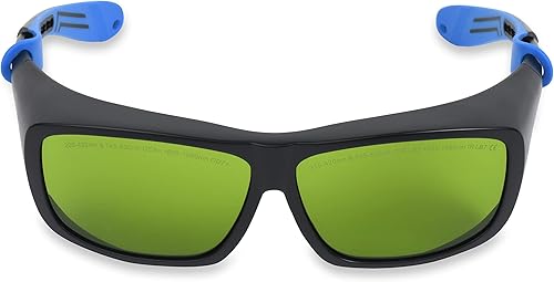 Miniatura 3 de Lazerlenz Gafas de depilación láser ajustables para diodo, Alexandrite y Nd Yag 755 y 800 y 1064 nm para gafas médicas ajustadas sobre el marco para