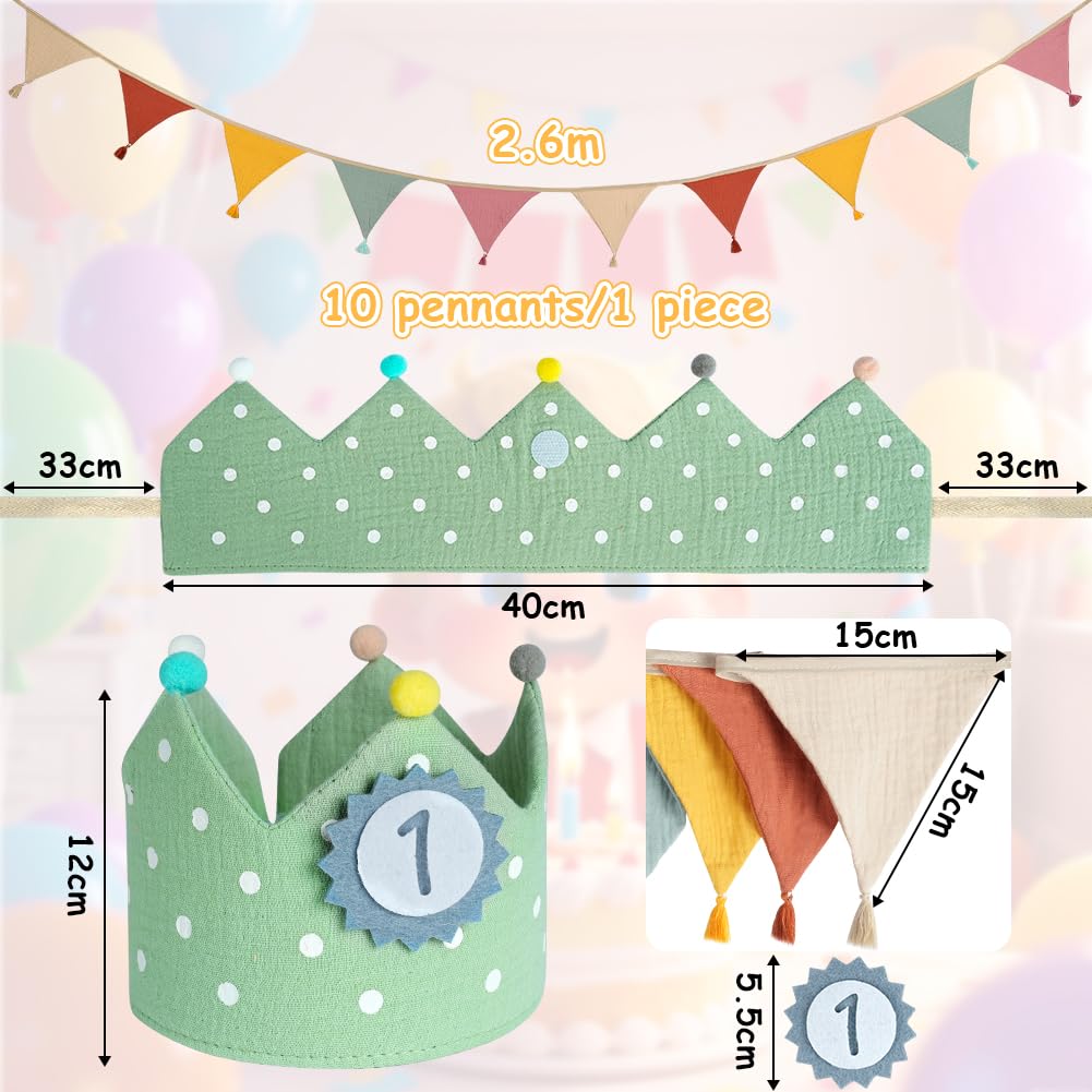 Tongyixin Bandierine Decorative per Letti di Bambini,2.6M Cameretta Tessuto Cotone Bandierine Colorate Bimbo Battesimo Compleanno Decorazioni Parete Ghirlanda Decorazione Casa Natalizie (Caldo - Rosa