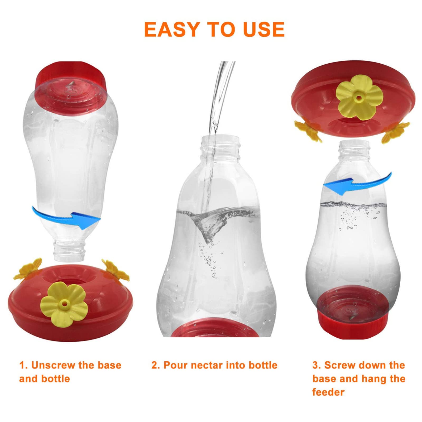 Hummingbird Feeder - Colorful & Easy to Clean -5 Hummingbird Feeder - Colorful & Easy to Clean -5