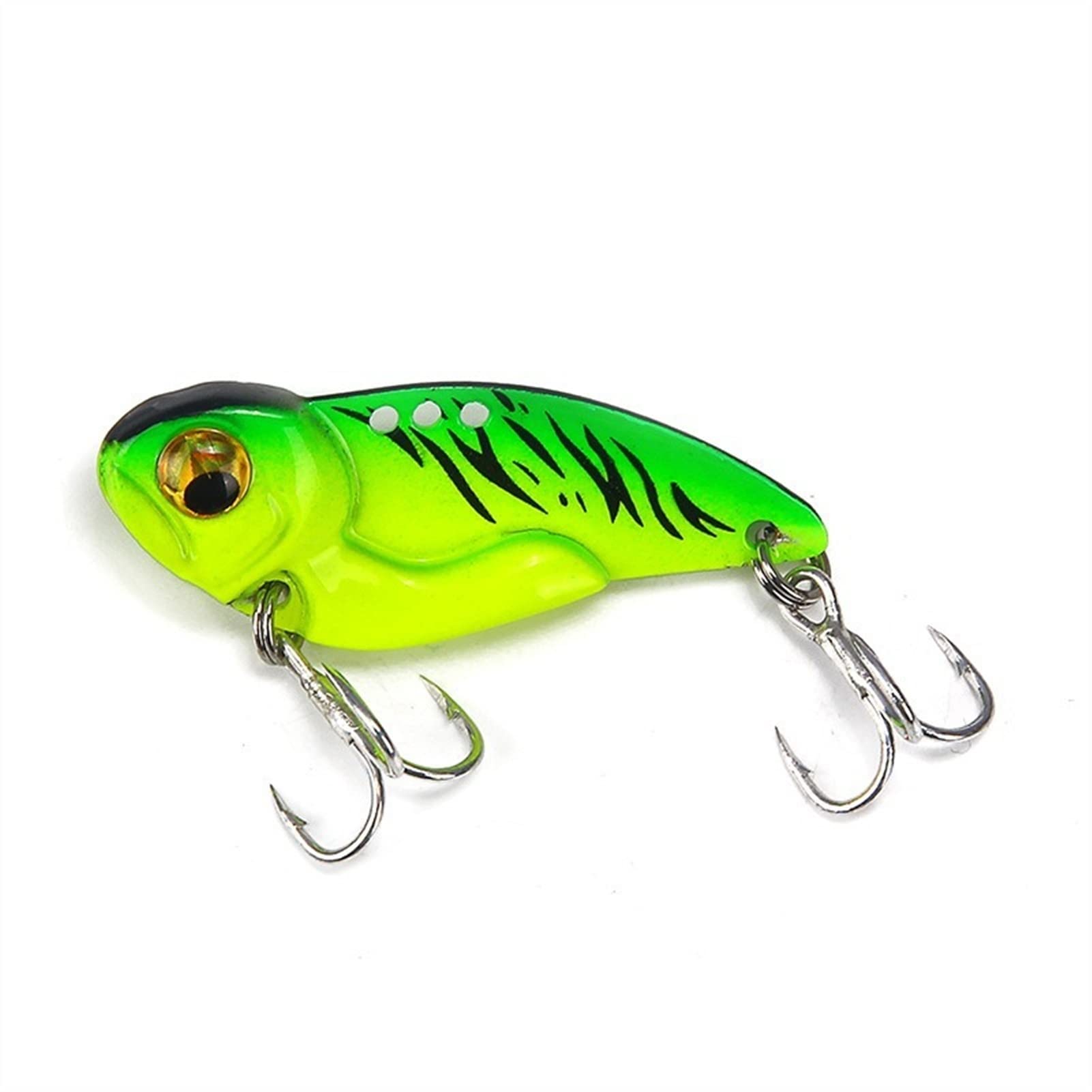 Señuelos de pesca, señuelos rígidos Señuelo hundimiento 10 piezas Ojos 3D Señuelos artificiales de metal Equipo de pesca para lubina, lucio, perca 8/15/20 g para lubina, trucha, lubina, salmón, simple