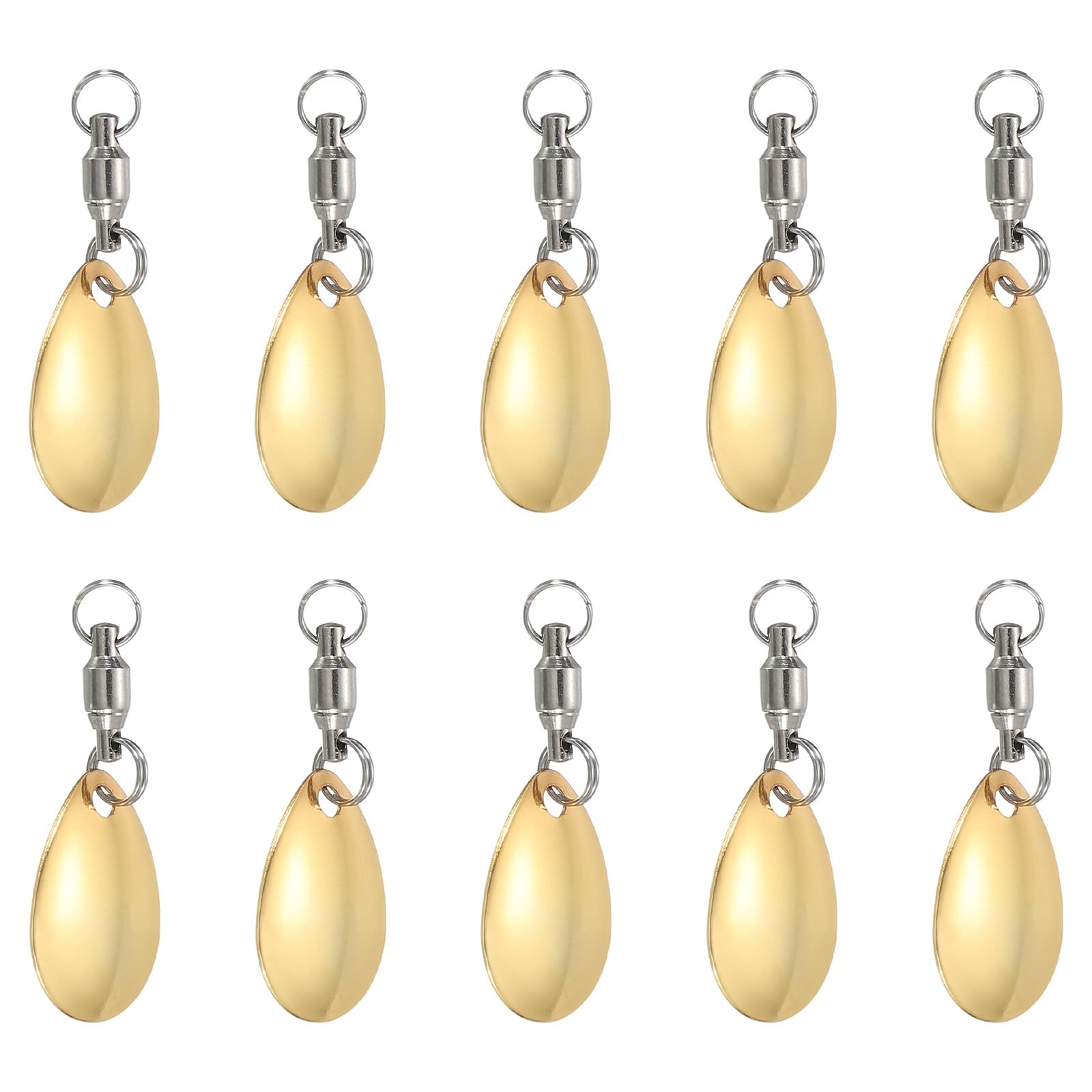 Spinners de pêche à queue vibrants pour optimiser les reflets d'or de vos leurres spinnerbait