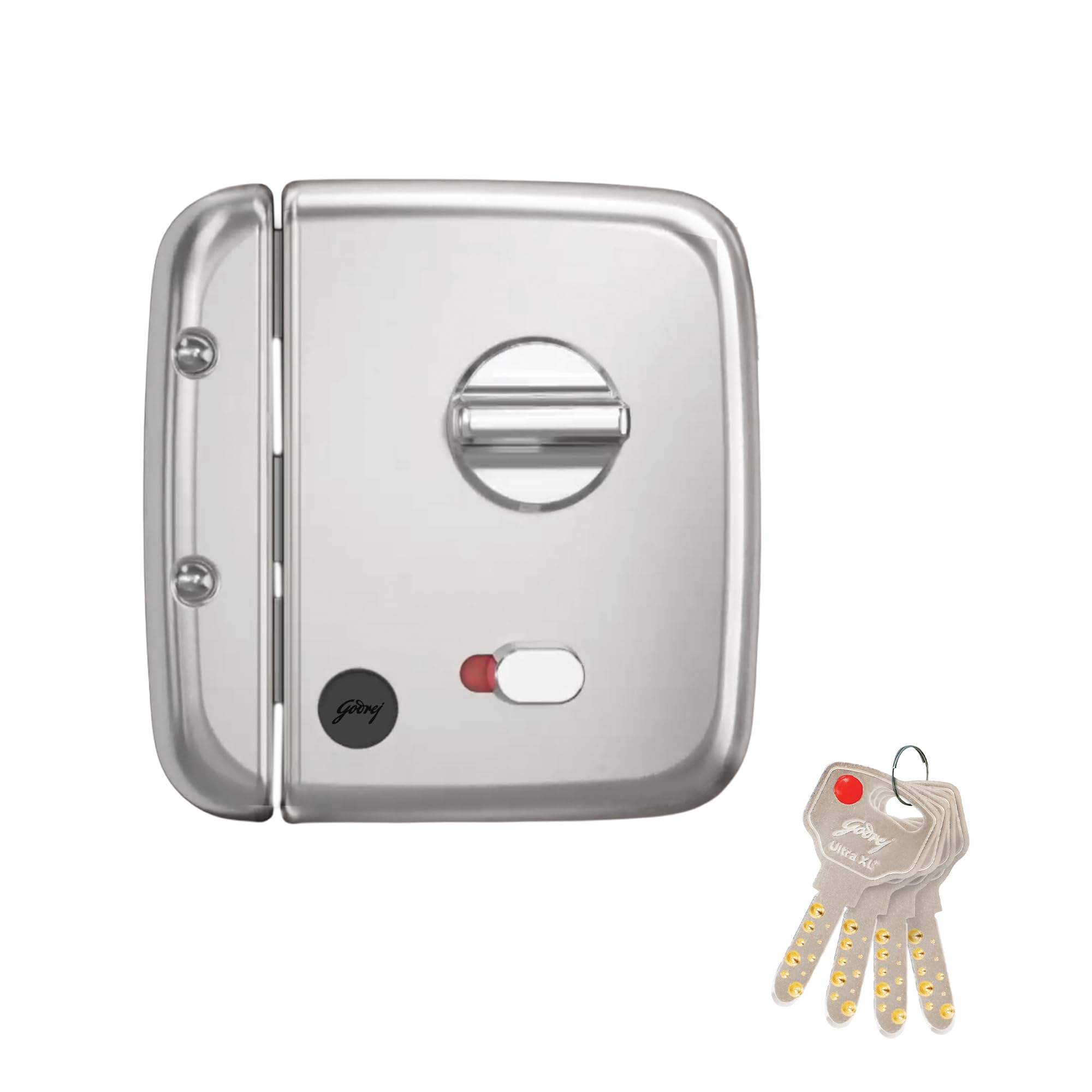 Godrej Centaur Rim Lock I World's 1st Dual Motion Lock | Ultra XL+ Technology | 1CK Latch Lock for Main & Safety Door I Suitable for Single & Double Wooden Door I Brass Finish | 5 Yeras Warranty — Amazon image 10