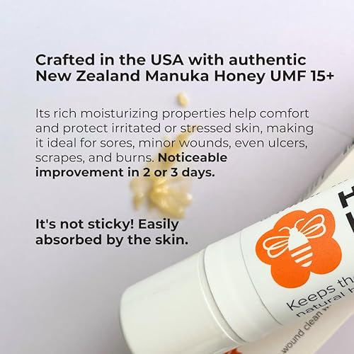 Miniatura 2 de Crema de miel de Manuka con UMF 15+ Cuidado de la piel de primeros auxilios para cortes menores, quemaduras, rasguños, ampollas y más | Fórmula