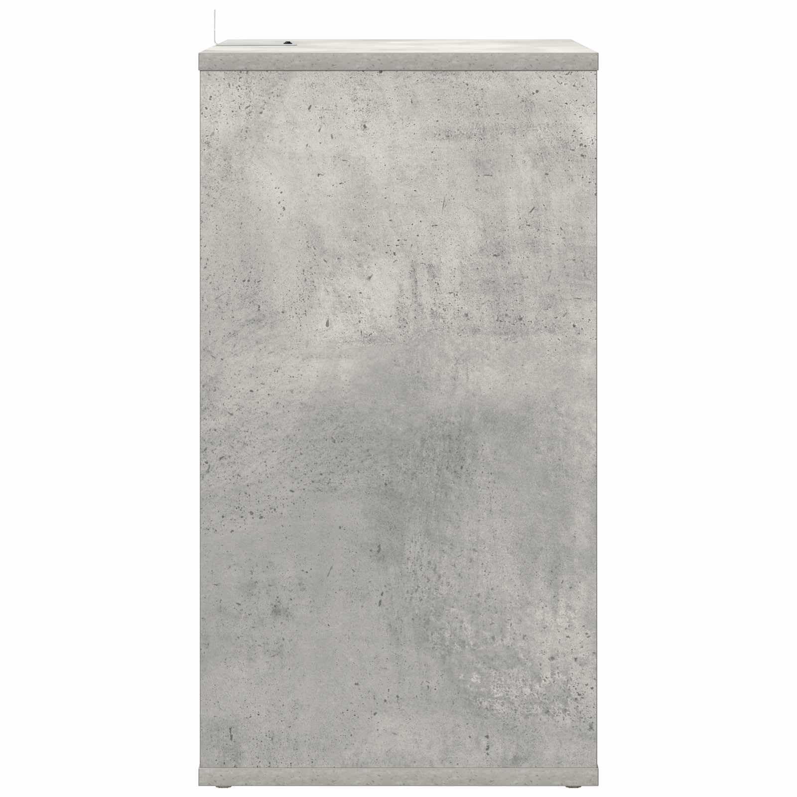 Mueble porta vinilos gris cemento 38 x 33 x 61 cm de madera ingenierizada