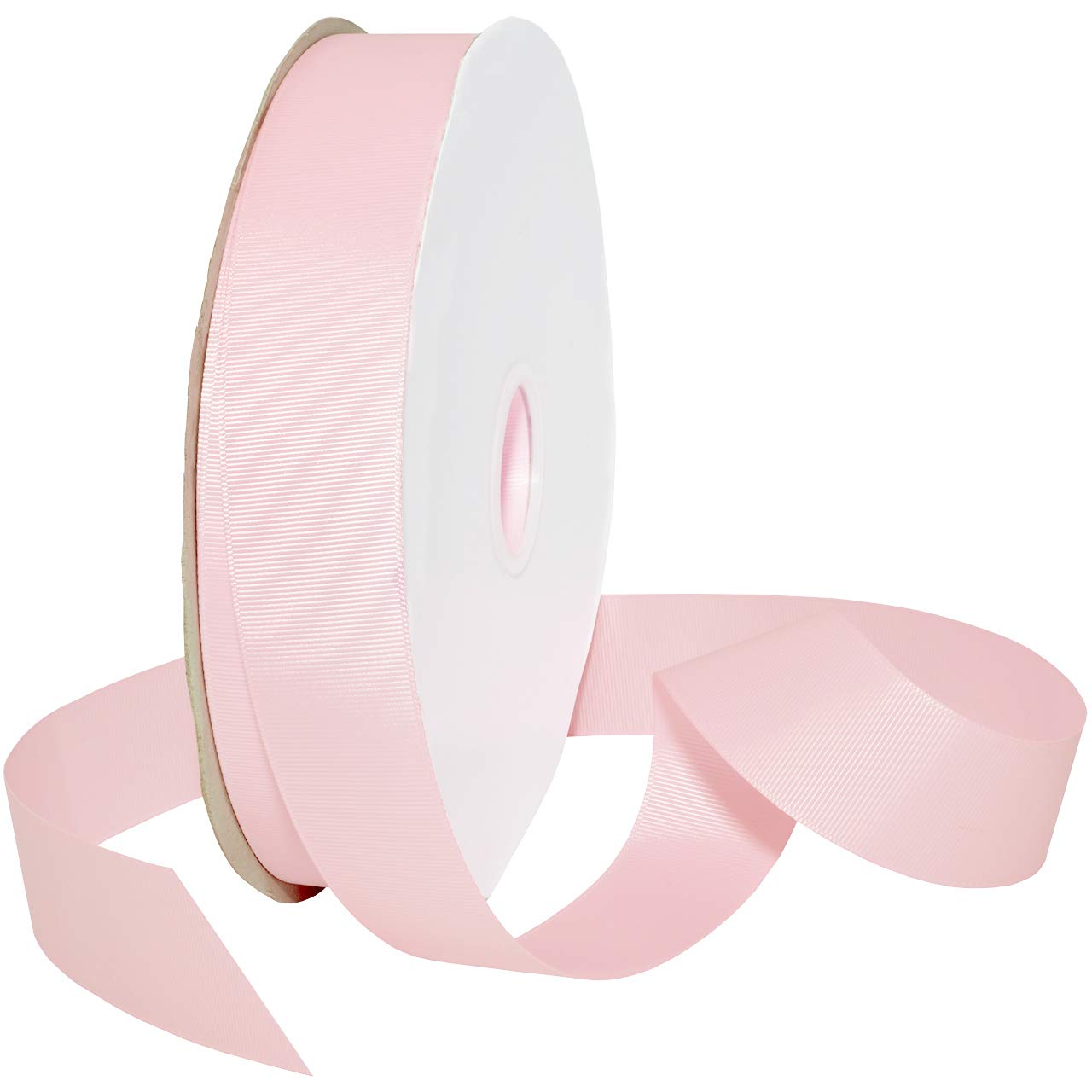 Ruban gros-grain rose poudré rigide anti-effilochage pour nœuds parfaits
