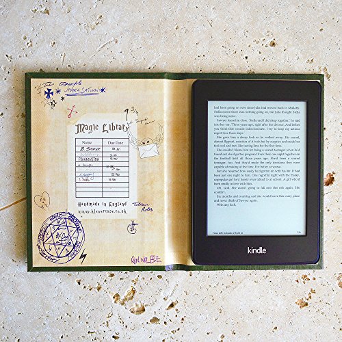 Kindle Paperwhite and Kindle eReader Case with Harry Potter Themed Book of Spells Cover (Compatible with New Paperwhite 2018) (New Slytherin Green) - Thumbnail 4