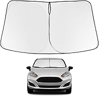 Vista 291 de Proadsy 2025 - Parasol para parabrisas actualizado con ajuste personalizado para Nissan Rogue 2014-2020, protector plegable de 4 capas