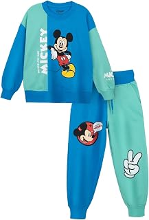 Nap Chief Unisex Kids The One and Only Mickey Co-Ord Set for Boys & Girls, Sweatshirt & Joggers Clothing Set Premium Kids ... Price In India