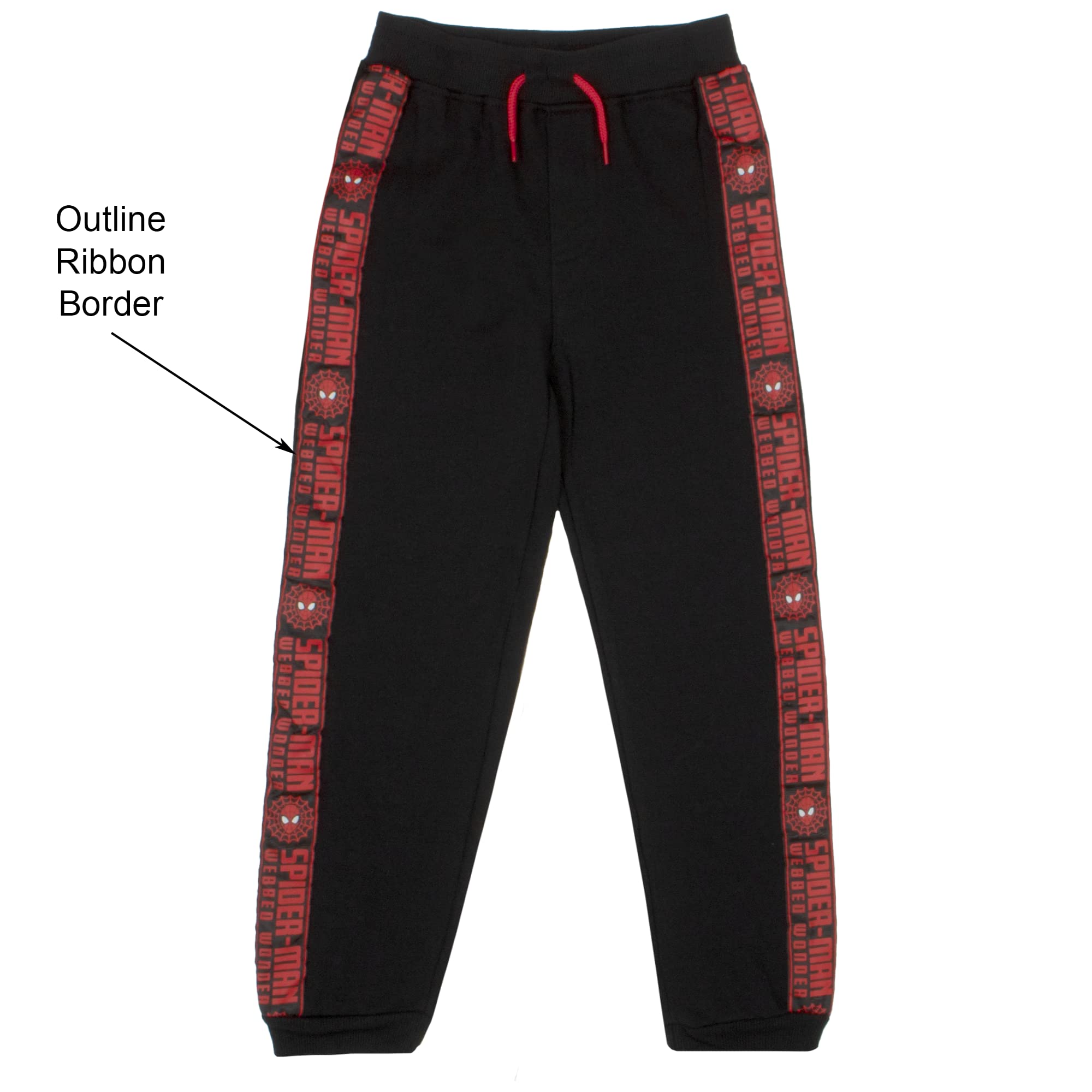 Marvel Spiderman Jungen 3-teiliges Fleece-Hosen-Set, Spider-Man Kapuzenpullover, T-Shirt und Hose, 3er-Pack