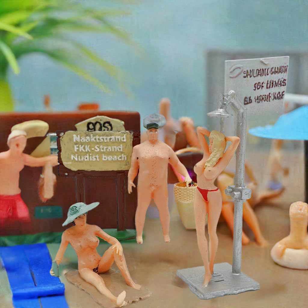 G Scala 1:22,5 Figure Iberplace 40012 Persone sulla spiaggia Set modellismo per la ferrovia del giardino