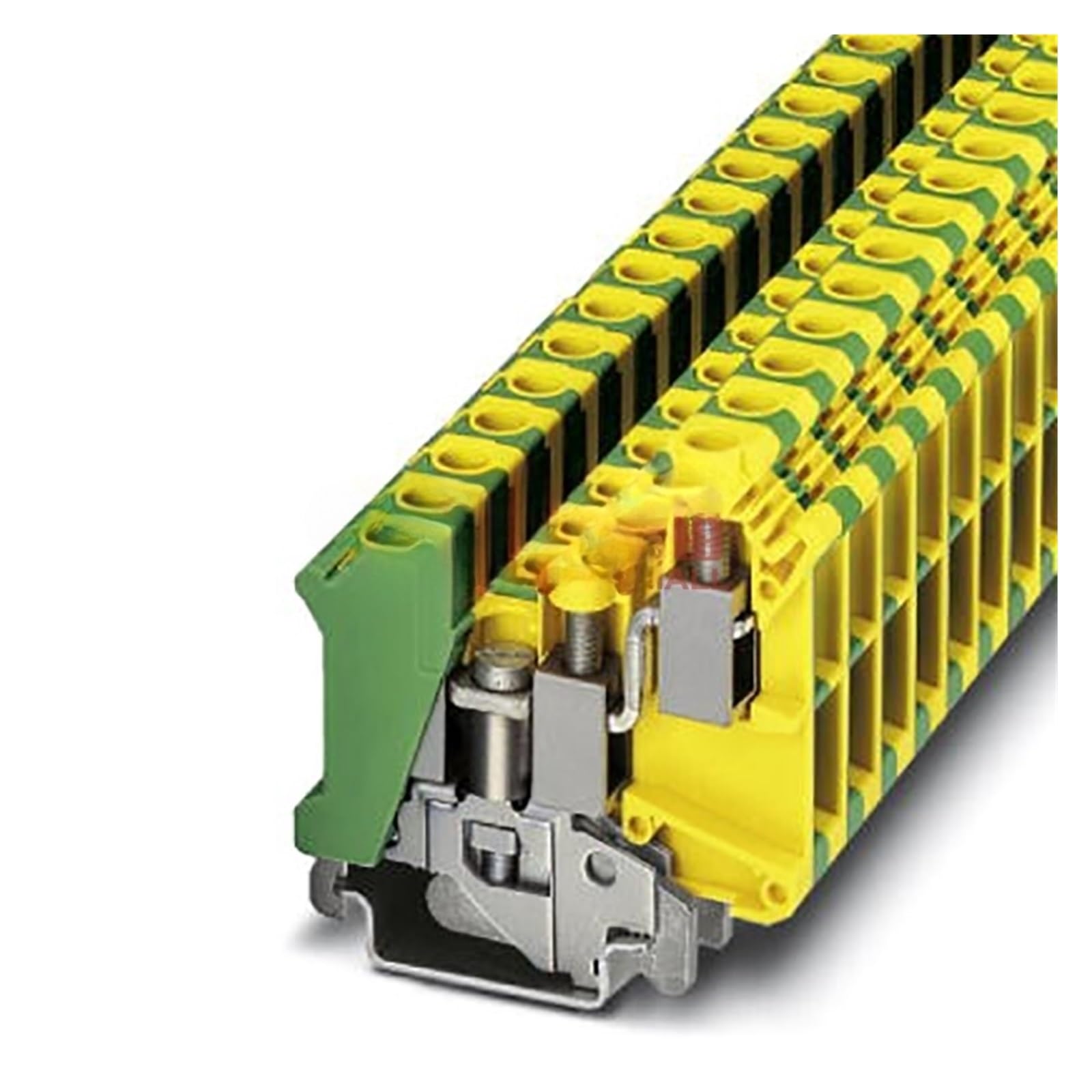 Borne de tierra tipo tornillo UK 10-TWIN-PE de tres conexiones 2