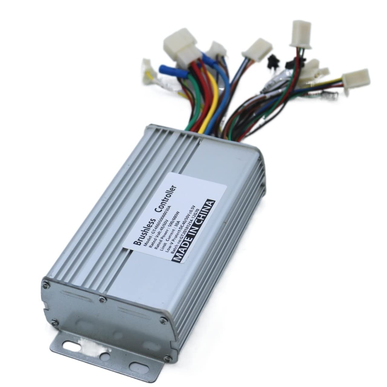 Controlador de Scooter Eléctrico,Controlador de Bi Controlador de Motor BLDC de 48V/60V, 500W/600W, 30Amax, Controlador de Triciclo de Bicicleta eléctrica