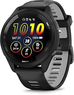 Garmin Forerunner 965, Carbon Grey DLC Titanium Bezel with Black Case and Amp Yellow/Black Silicone Band