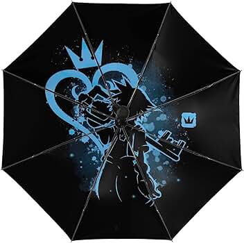 Amazon | キングダムハーツ 傘 折りたたみ傘 ワンタッチ 折り畳み傘