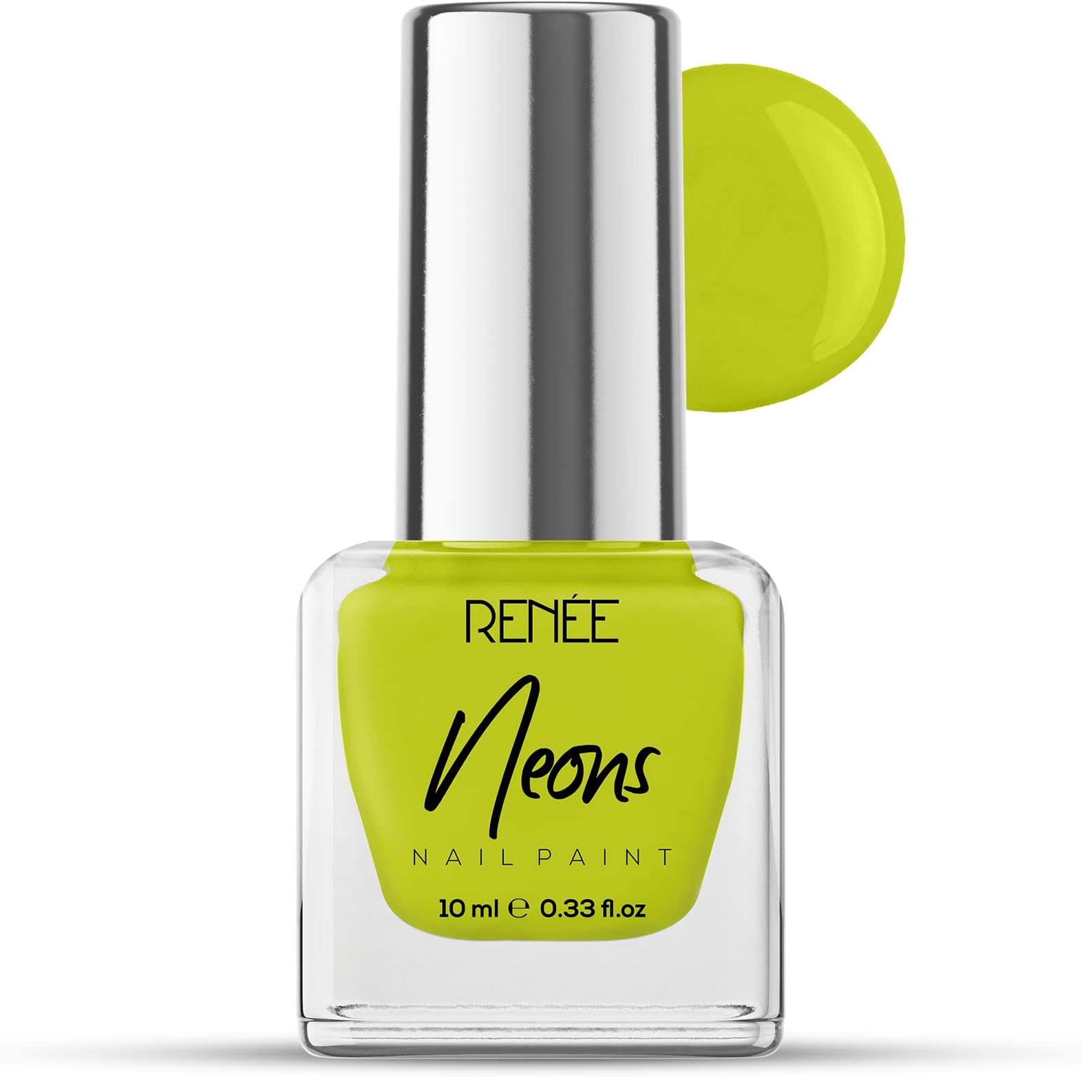 Renee Neons Nail Paint - Yellow Beam, Quick Drying, Glossy Finish, Long Lasting, Chip resisting Formula with High Shine & Full Coverage, Acetone & Paraben Free