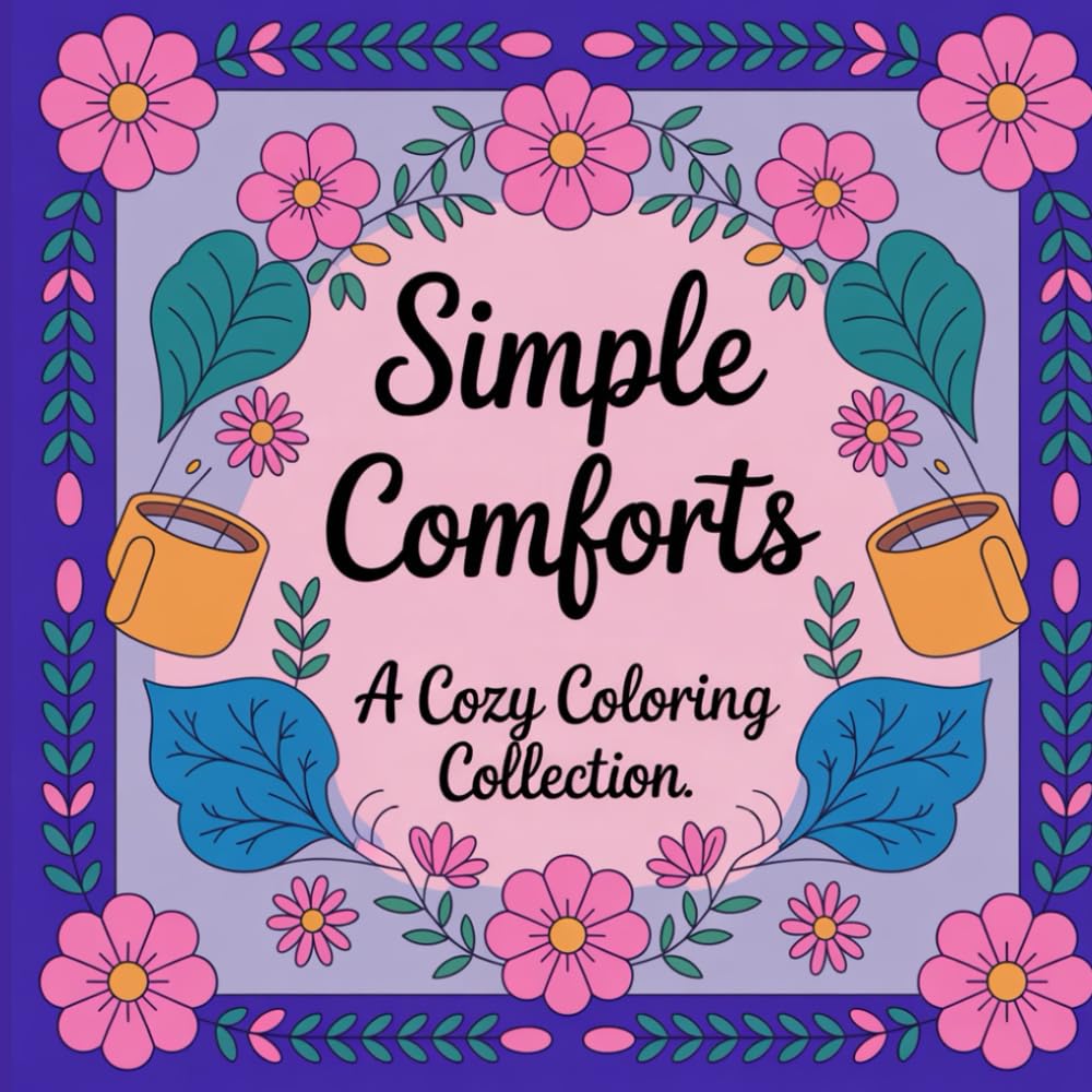 Simple Comforts: A Cozy Coloring Collection (April Bookies/Soft and Comforting coloring books)