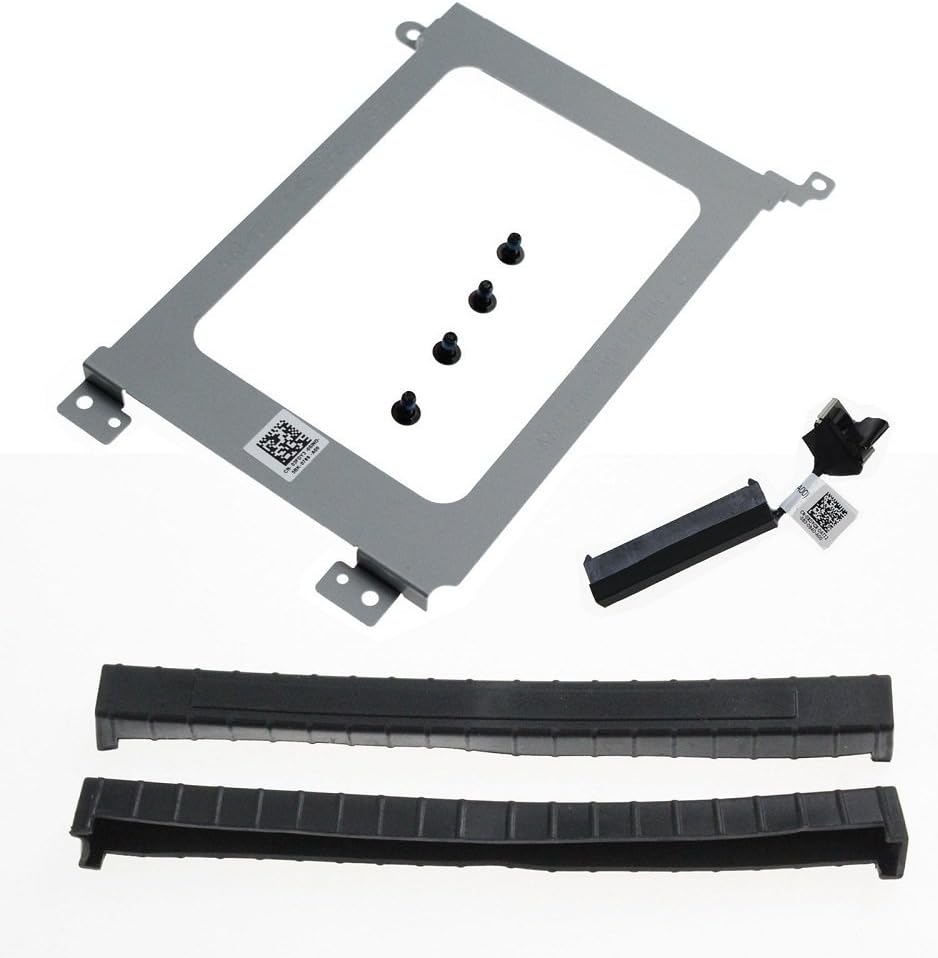 Olafus XDYGX HDD Cable, 3XYT5 Grommet HDD Rubber, 3FDY3 HDD Bracket Caddy for Dell XPS 15 9550, 9560, Precision 5510 with 2.5 inch Drive Bay Complete set