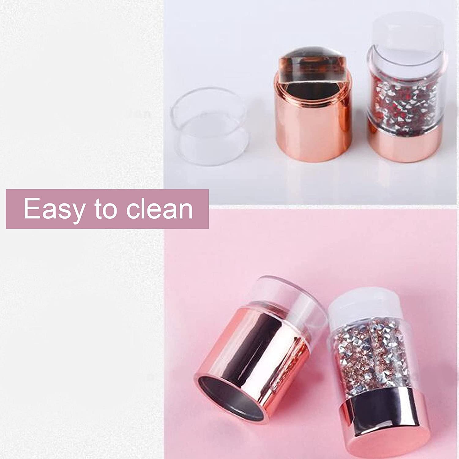 Trendy Look Soft Silicone Jelly Nail Stamper Scraper Nail Art Tool Nail Art Nail Stamping (NSS-801) 1