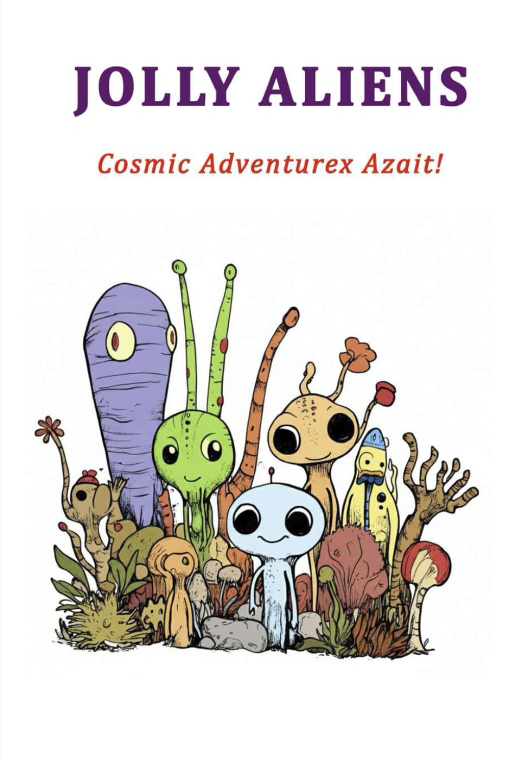 Jolly Aliens: Cosmic Adventures: Adventures A Fun and Creative Coloring Book for Kids and Teens