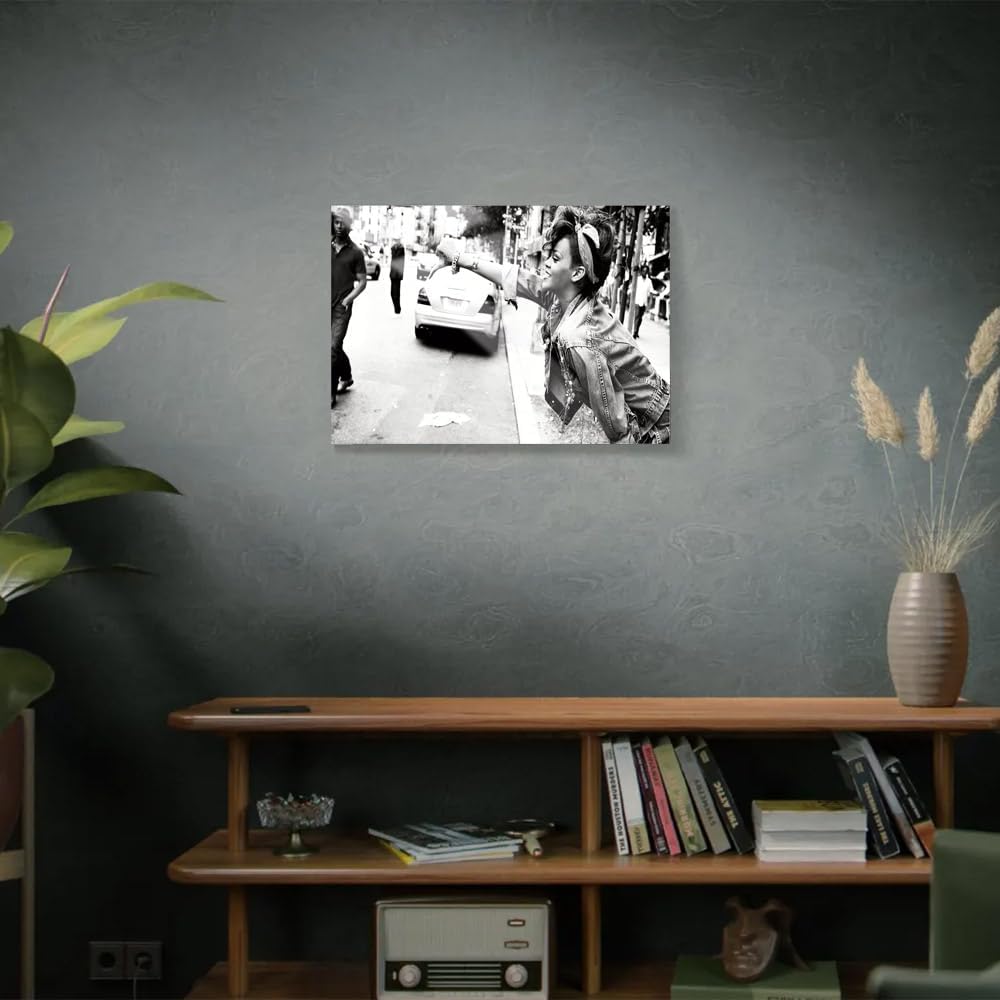 Wall Art | Acrylic Glossy Printed Frame|Home Decor for Living Room, Bedroom, Office, Study, Shelf (14x11inch) - Rihanna 1