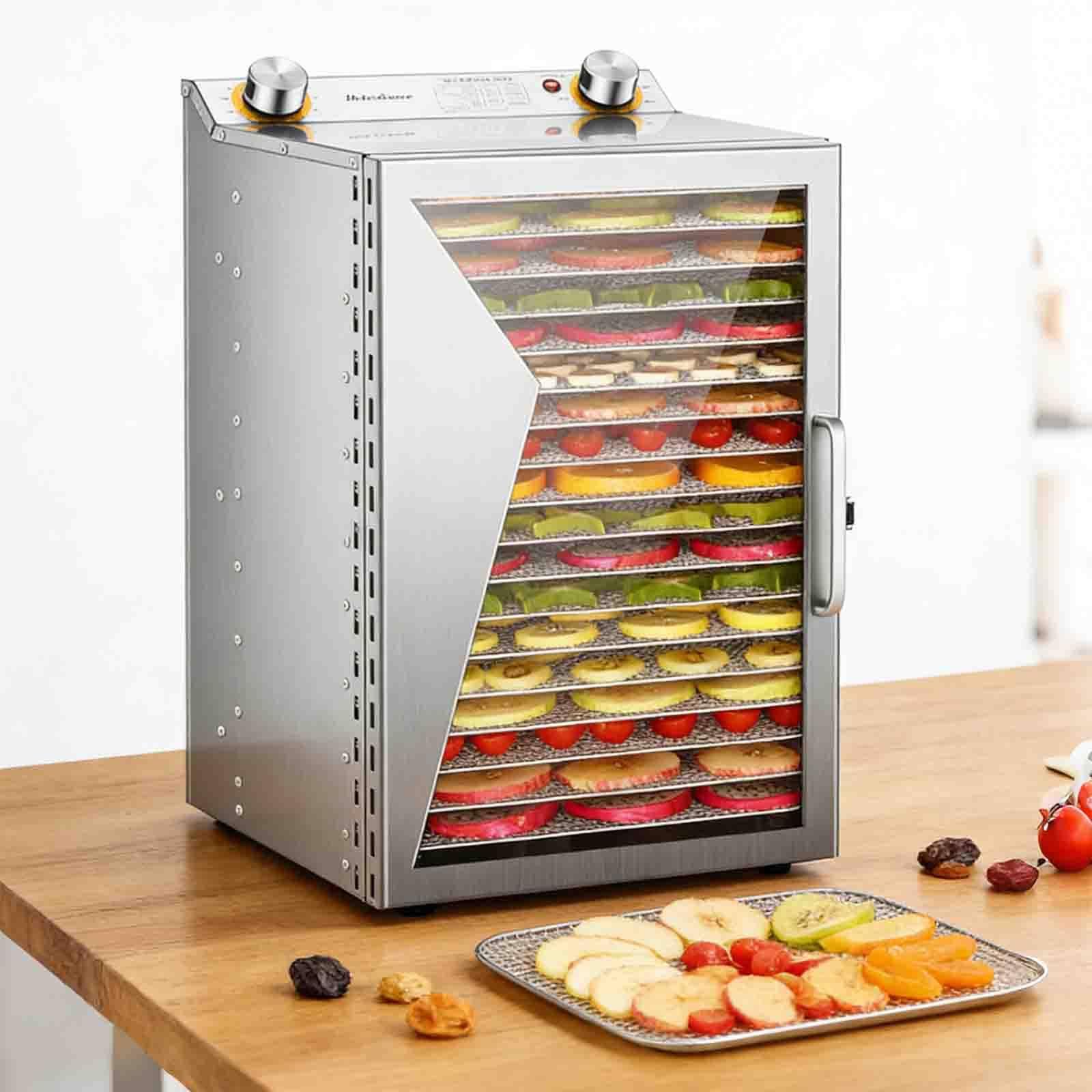 PtaTritious 800W Commercial Food Dryer Machine with 12/18 Layers, Food-Dehydrator for Home, Food Dehydrator Machine, Electric Dehydrated Dryer, for Jerky Beef Herb Vegetables 18Layer