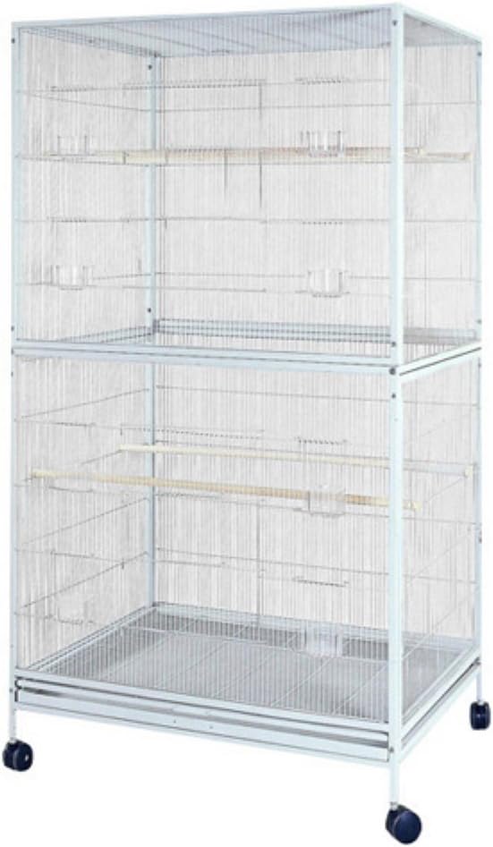 A&E Cage Co 4030FL White Flight Bird Cage, X-Large/40 x 30"
