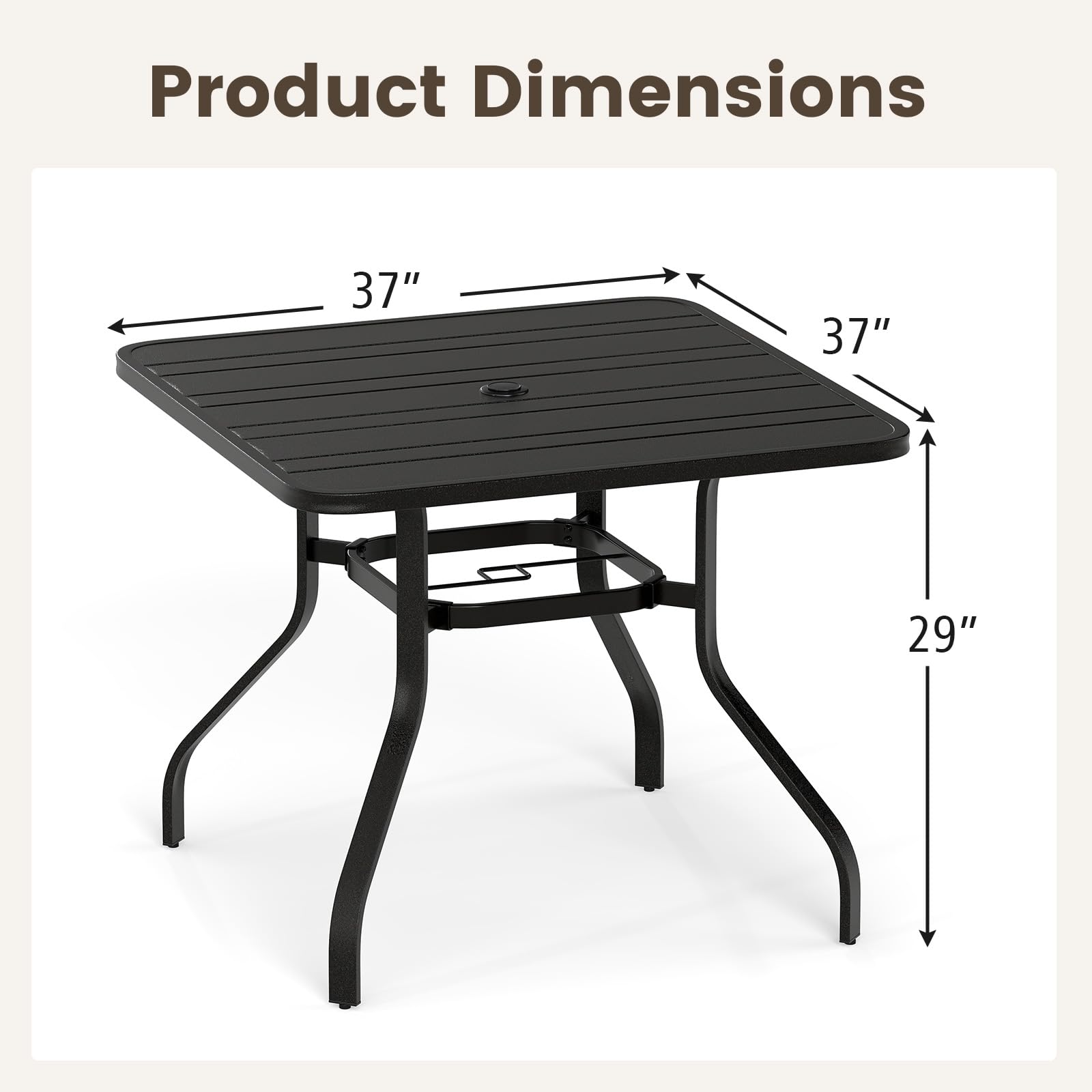 専用2 Patio Table Umbrella Dextrus Patio Outdoor Rectangle Dining Table