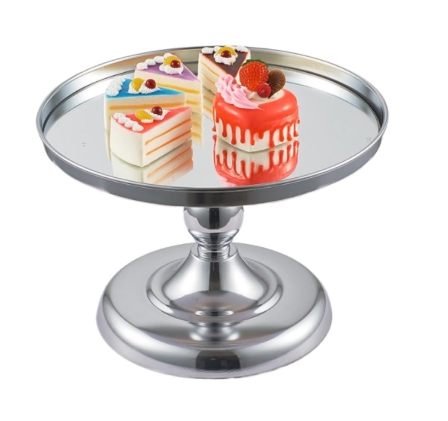 Supporto per Torte Supporto for Torta, Vassoio da Portata, Porta Torta, Espositore, Tavolo da Dessert per Festa Matrimonio(Blue,Silver)