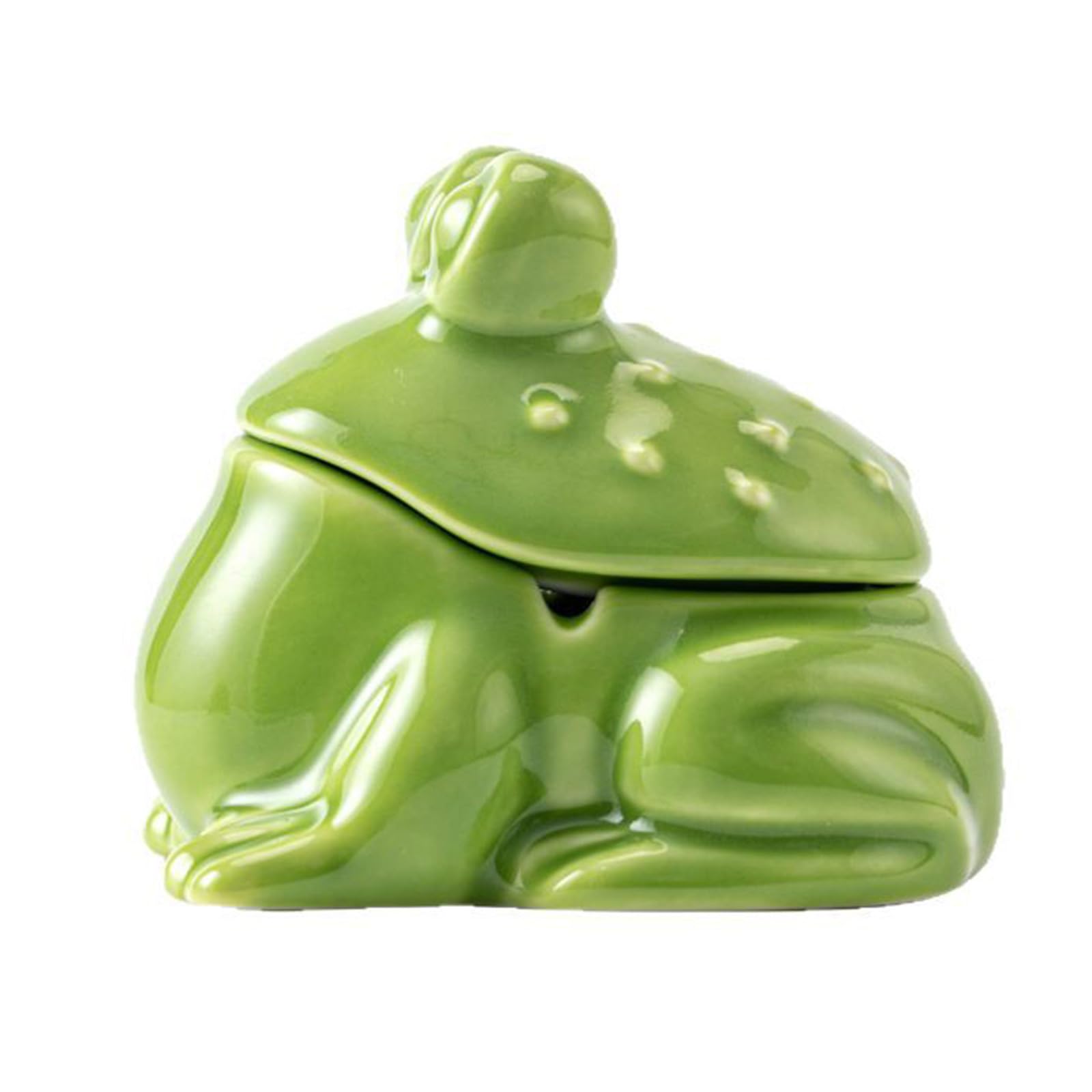 Frogs Shaped Ashtray for Ceramic Ashtray Receptacle Container for Kitchen Bathroom Public Area Frog Shaped Ceramic Multi-Purpose Jewelry for Bathroom Kitchen and Decor