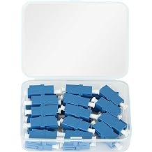Coupler Tin 30-Pack Single Mode LC Fiber Optic Adapters, Cleaned and Ready to Use, Extend LC Fiber Cables Includes Tin Box