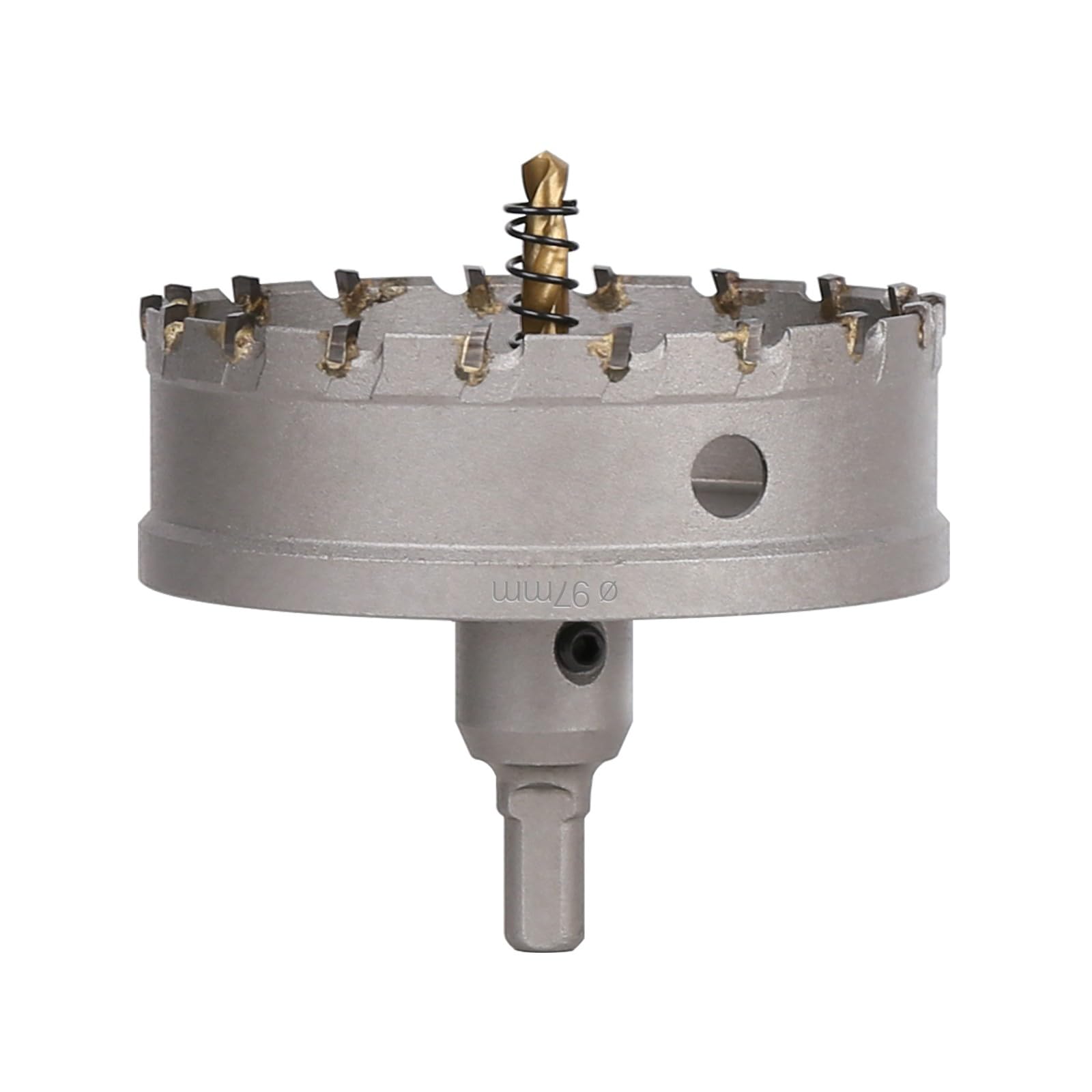 Vearter TCT Hole Saw, 97mm Carbide Bit with Pilot Drill, Cutter for Hard Metal, Stainless Steel, Mild Steel, Aluminium Alloy, Copper, Iron, Plastic and Fiberglass โ image 1