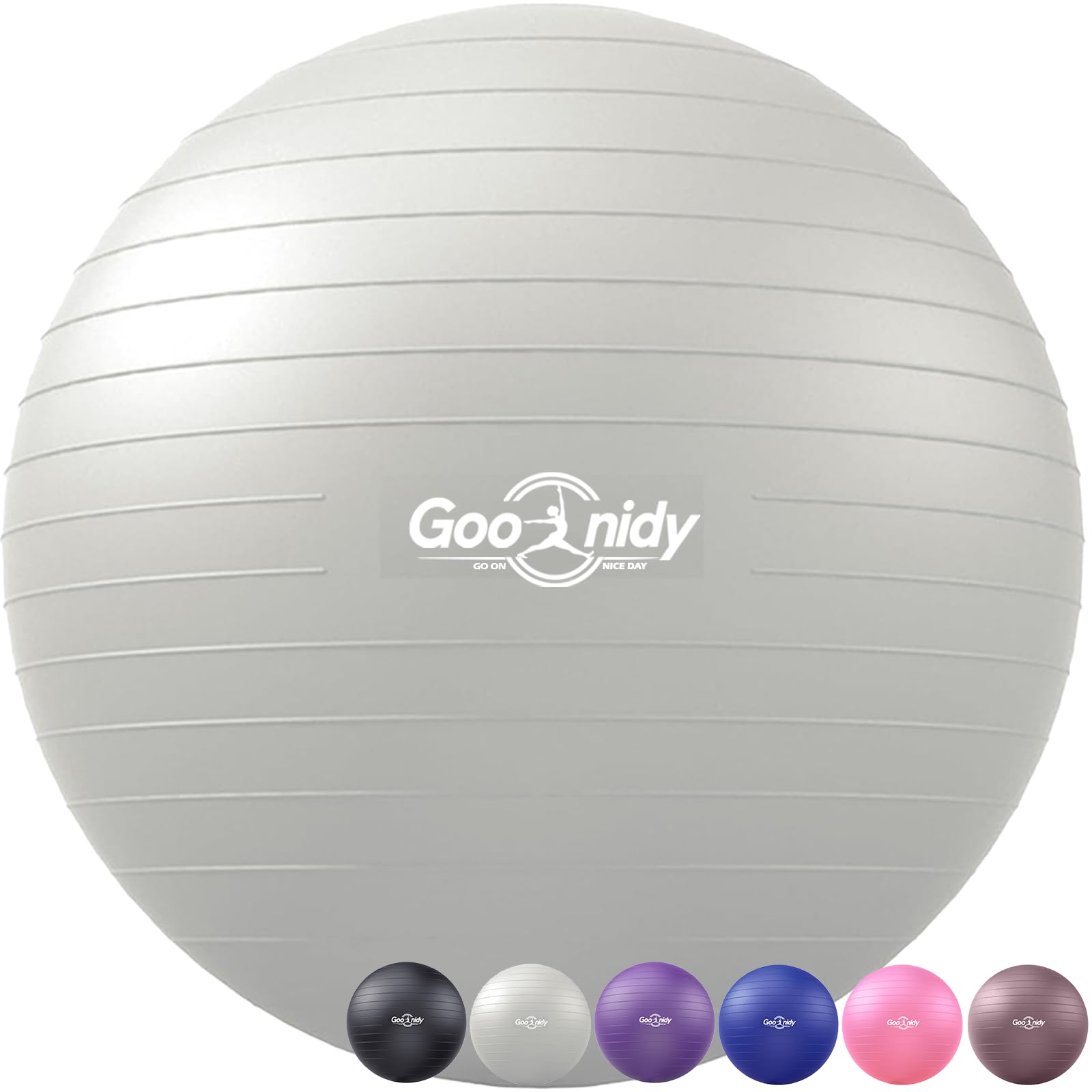 Soft Gymnastics Ball, Large, Burst Protection, Sitting Ball, Office, Ergonomic, Supports 2200 lbs Yoga Ball, Softball, Fitness Ball with Pump for Pregnancy, Gymnastics, Exercises, Gym, Fitness