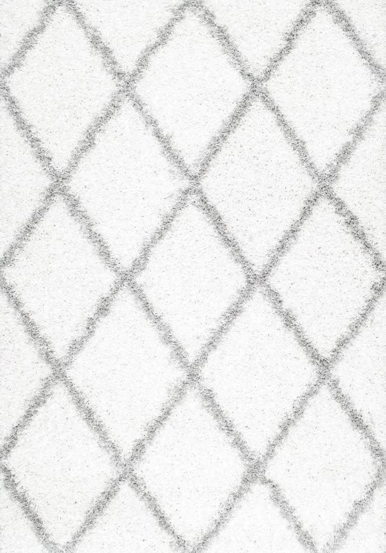 Image of Handmade Shaggy Pure Microfiber Smooth & Anti-Skid Carpets for Bedroom & Living Room, 2 inch Thickness Size- 12X12 Feet