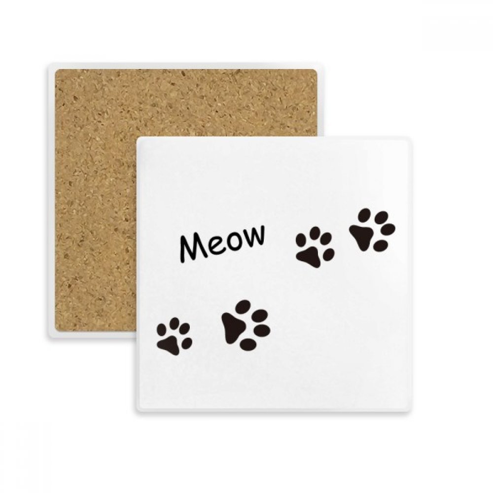 Porte-tasse patte de chat en pierre pour protéger vos tables de salon