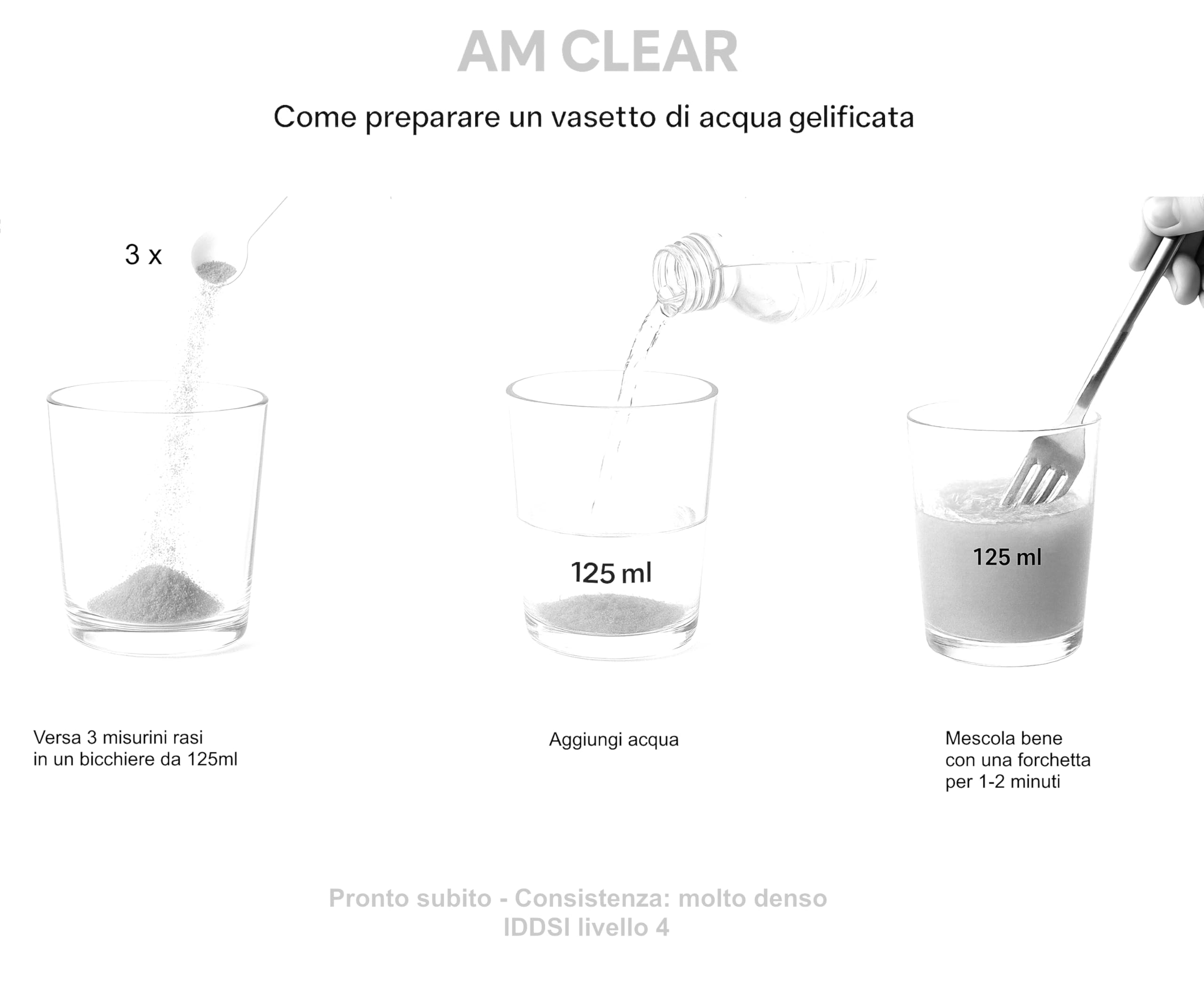 Dmf Dietetic Metabolic Food Polvere Gelificante Addensante per Acqua e Bevande AM Clear - 250 g