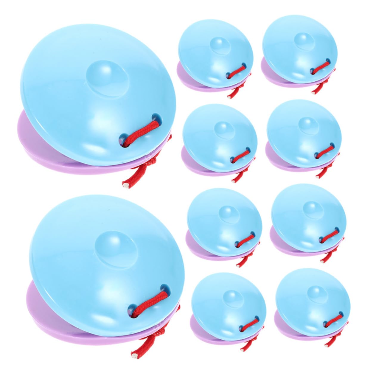 SUPVOX 10pcs Small Castanets for Musical Instruments for Beginners Reusable Percussion for Early Learning Music Education and Classroom Activities