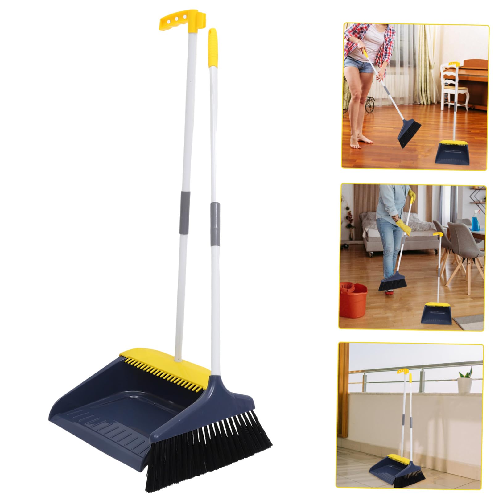 PLAFOPE Escobas de Cerdas Suaves para Limpiar Suelos para Barrer Cabello y Polvo Habitaciones Herramienta de Limpieza Hogar