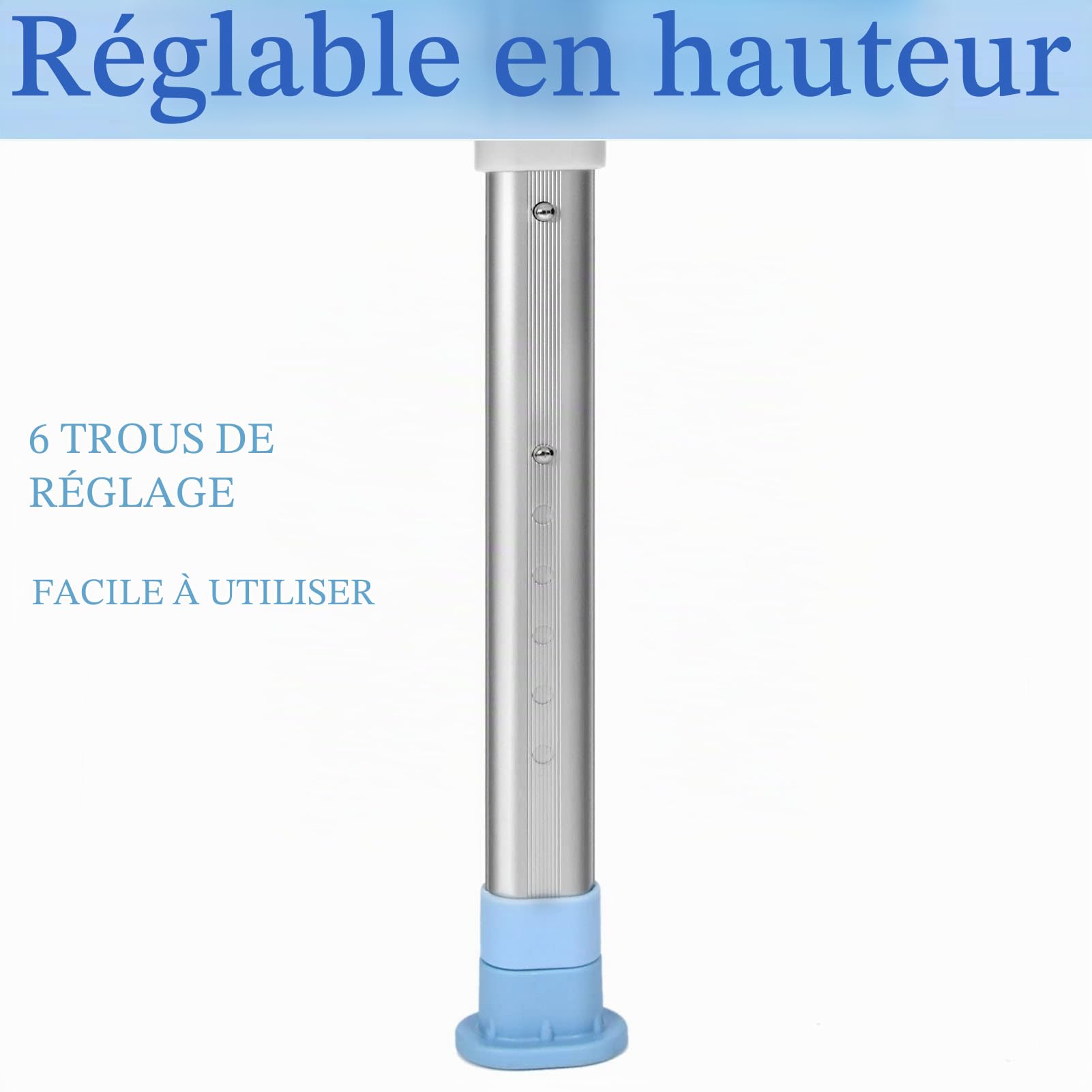 Tabouret de douche, chaise de douche pour personnes âgées, hauteur réglable 74-90 cm, rehausseur de siège de toilette, pieds antidérapants, siège de baignoire, type 11